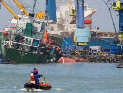 Polda Jatim Selidiki Insiden Kapal Pacific 88 Miring di Pelabuhan Tanjung Perak Surabaya