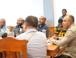 Temui Forkopimda Dogiyai Kapolda Papua Tengah Minta Maaf